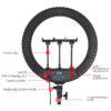Ring Light JMARY FM-18R Avec Trépieds