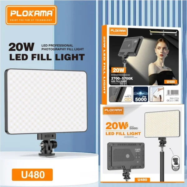 LED Light Plokama U480 Avec Trépieds
