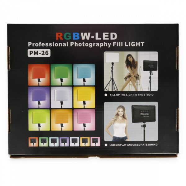 Panneau LED PM-26 RGB avec Trépieds