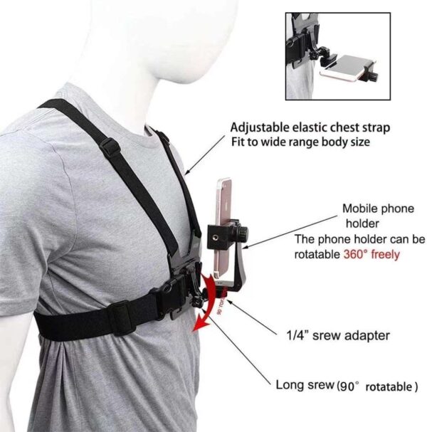 Support téléphone/Go Pro gilet